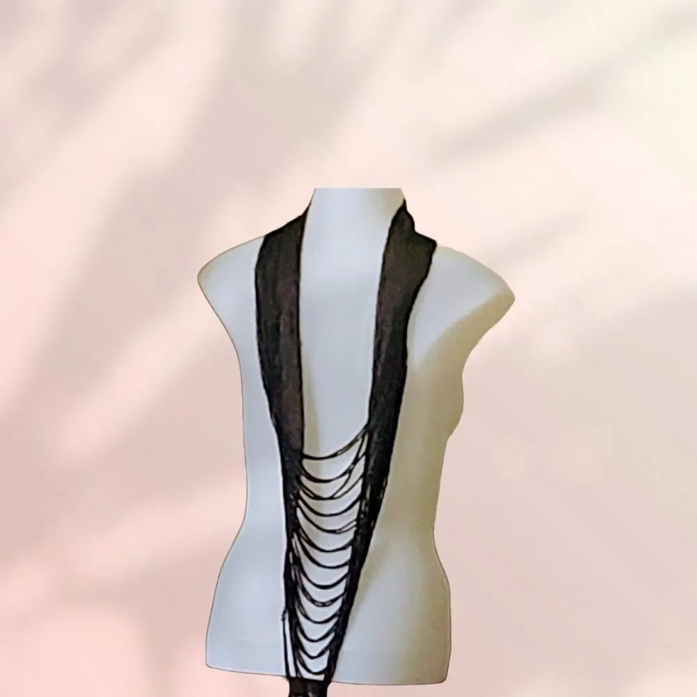 Multi-Stand Black Seed Necklace